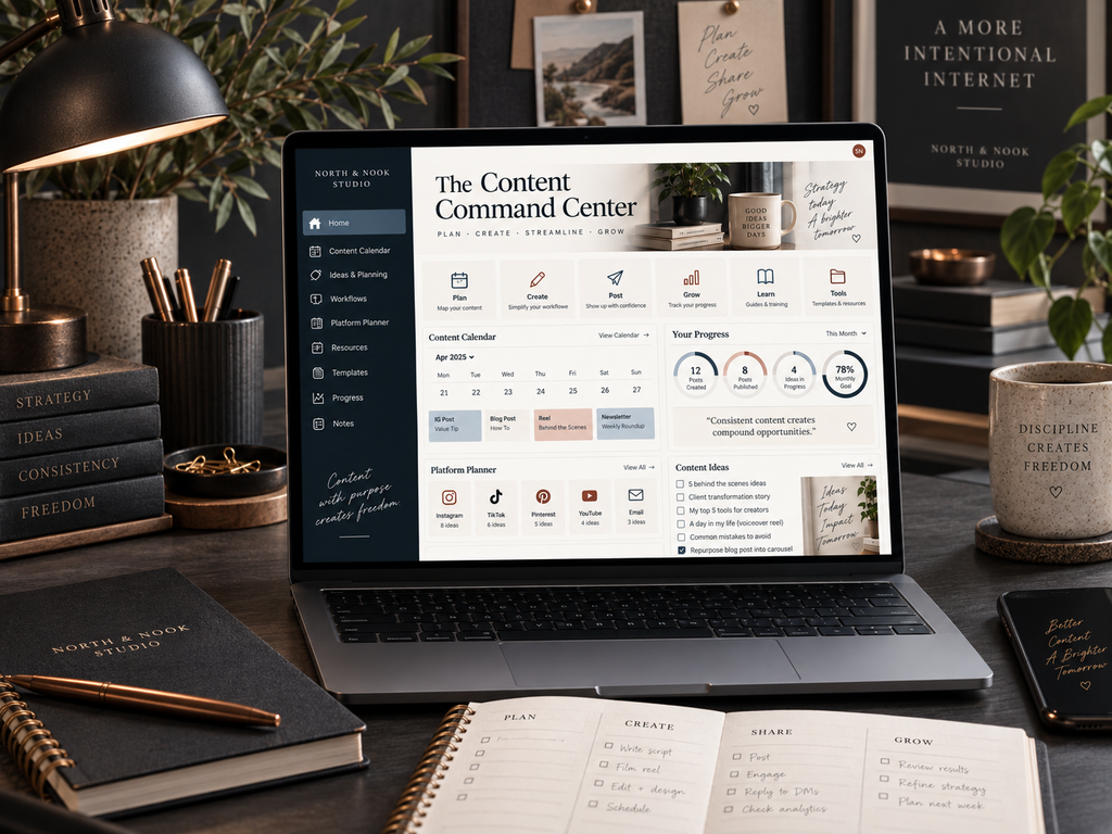 Digital products for business and everyday life from North & Nook Studio