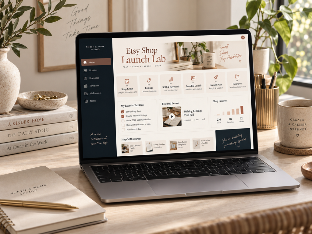 Digital products for business and everyday life from North & Nook Studio