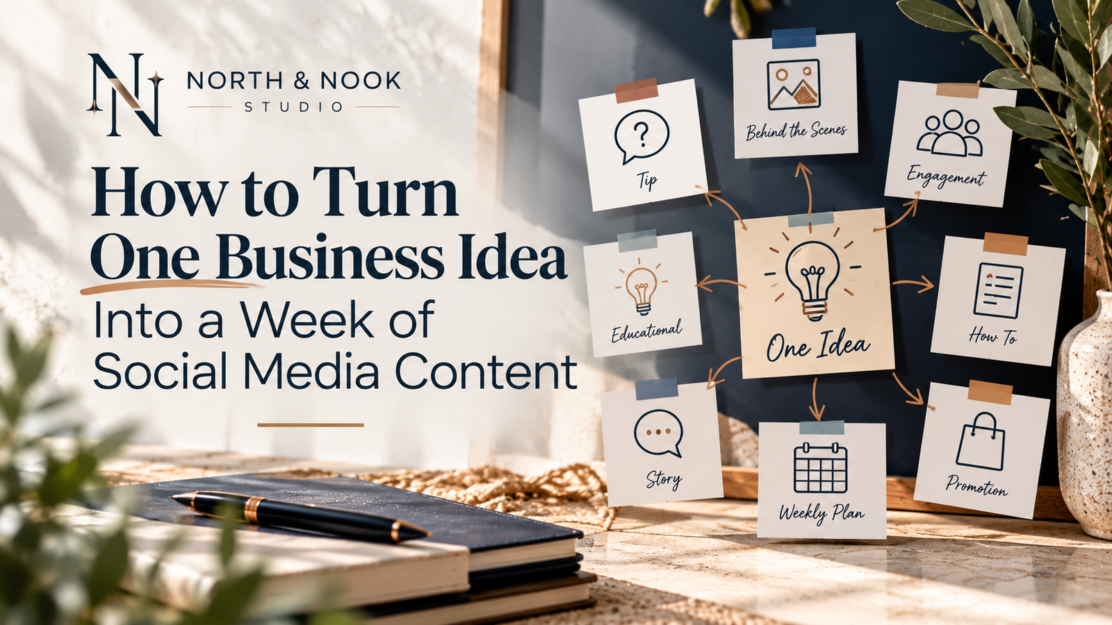 How to turn one business idea into a week of social media content
